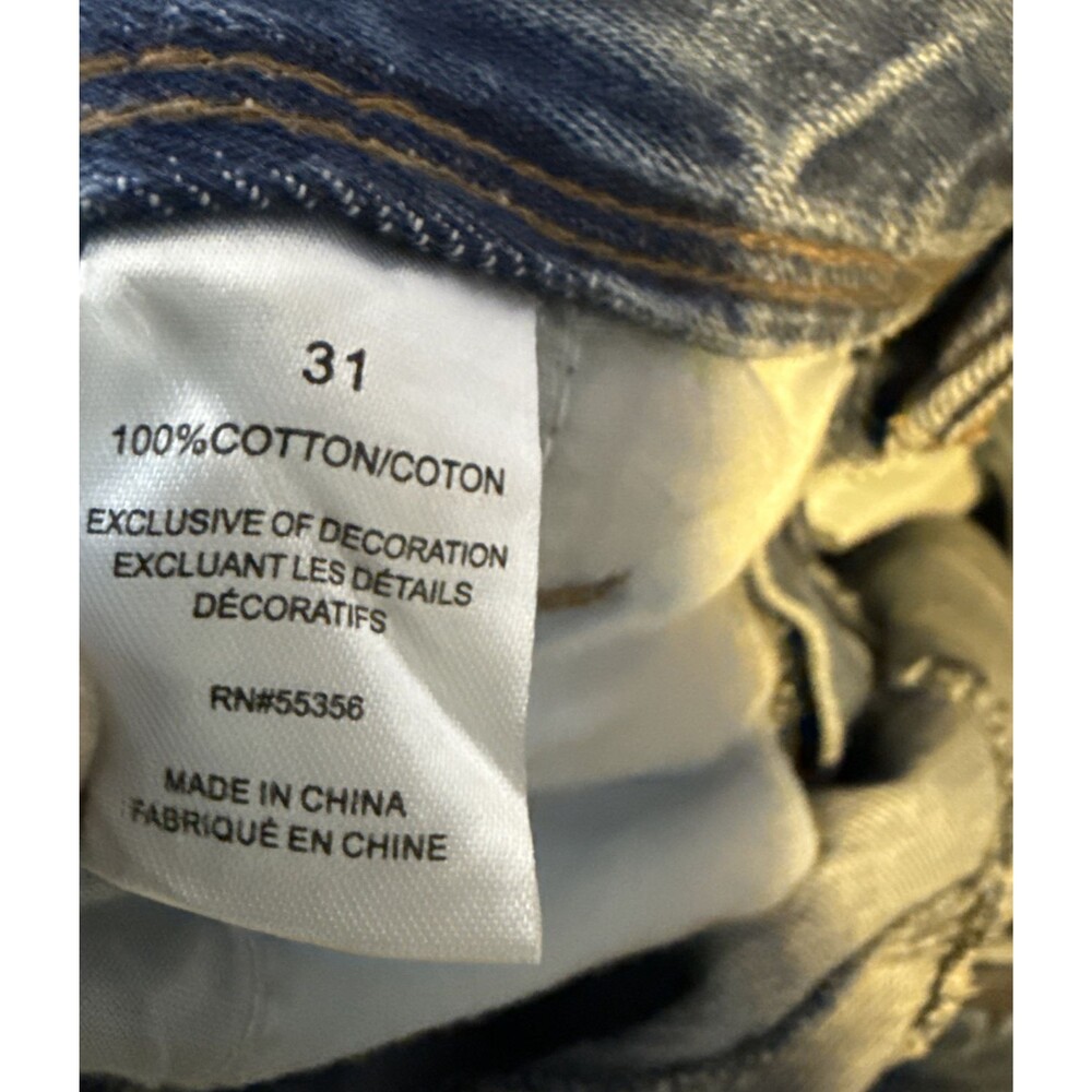Blue Revival Jeans 31 Punk Goth Chain Distressed Grunge Street Wear Festival - Picture 11 of 11